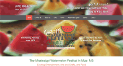 Desktop Screenshot of mswatermelonfestival.com
